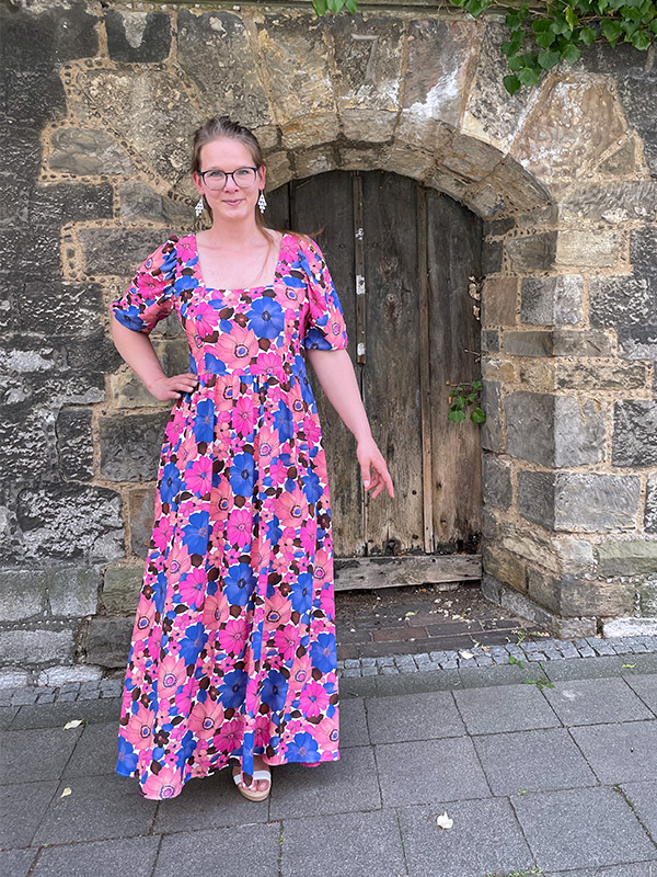 Katrice 42 Gebluemt Maxi Vorne