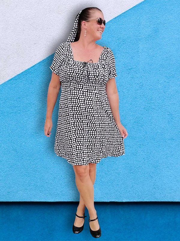 Katrice 46 Kurz Gerafft
