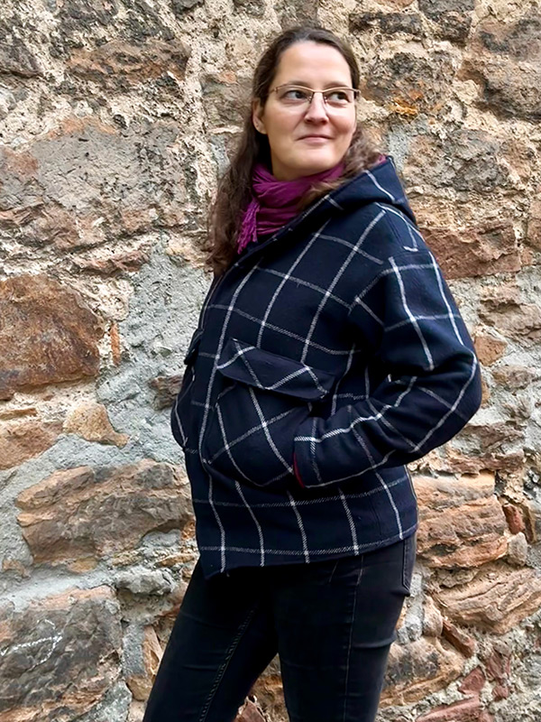 BESS 40 Blau Karriert