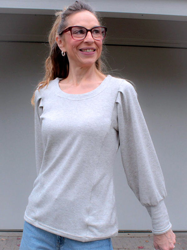 ALIRA 34 Grau Rundhals