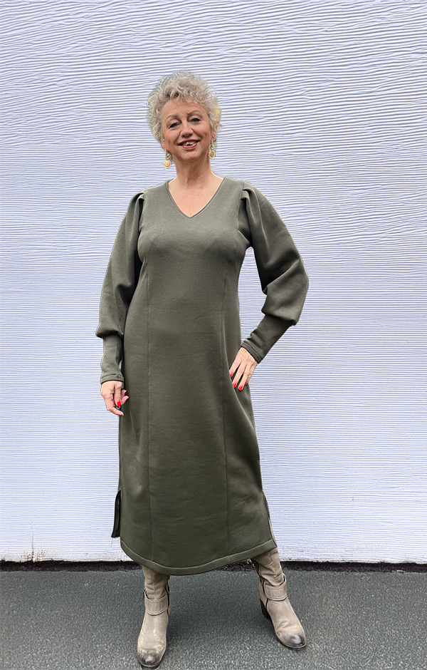 ALIRA 44 Oliv Zum Kleid Verlaengert