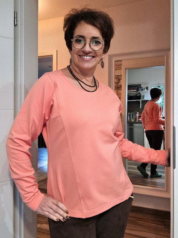 Alira 40 P Lachs Glatte Ärmel