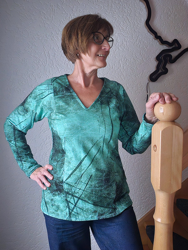 Alira 40 Glatte Ärmel Türkis