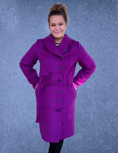 Natalja 46 Magenta Kragen