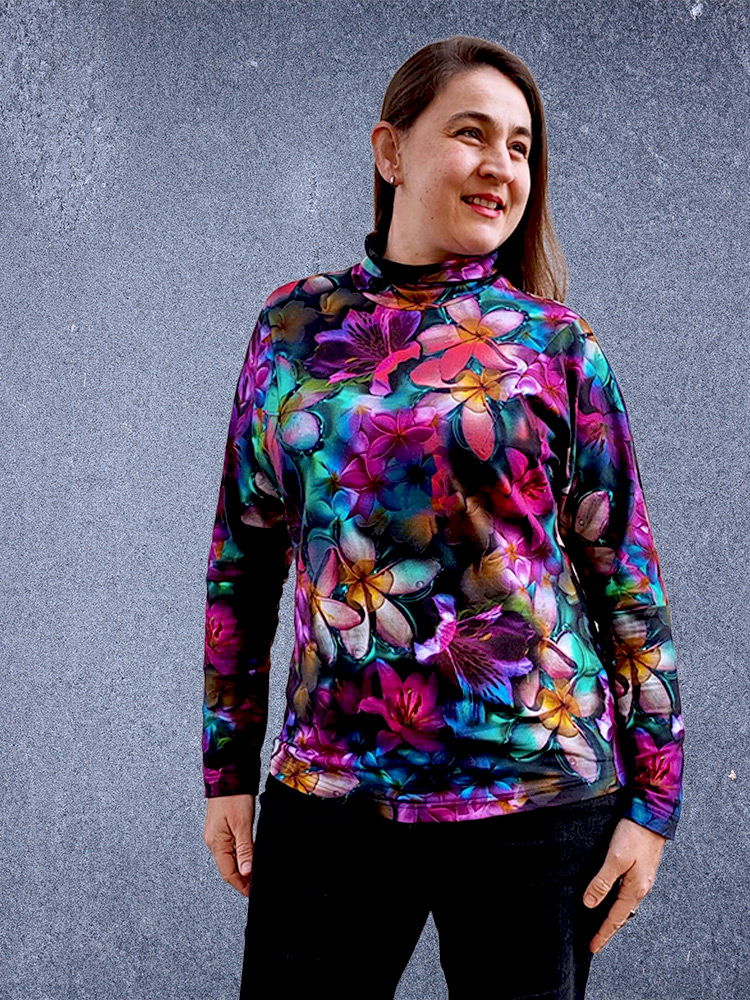 Rolanda 42 Rollkragen Bunt