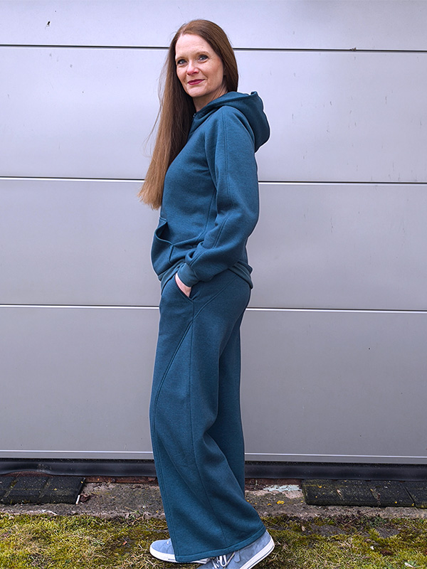 CHILLOU 36 38 Sweat Lange Jacke Seitlich