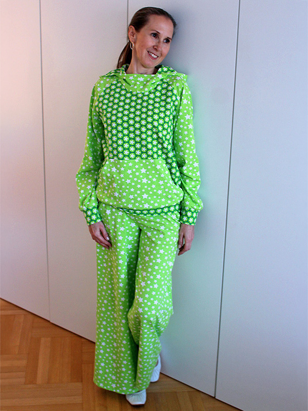 Chillou 34 Grün Gemustert Vorn