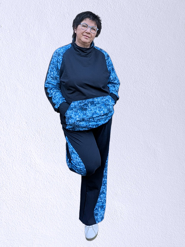 Chillou 50 Blau Gemustert 1