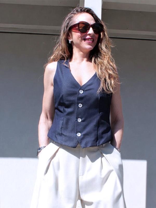 NAIRA 34 Gefuettert Blau