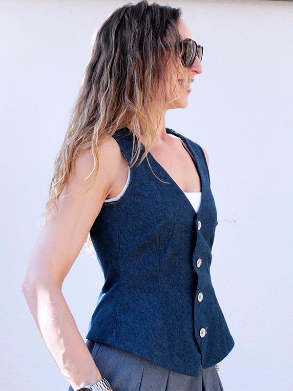 NAIRA 34 Ungefüttert Blau