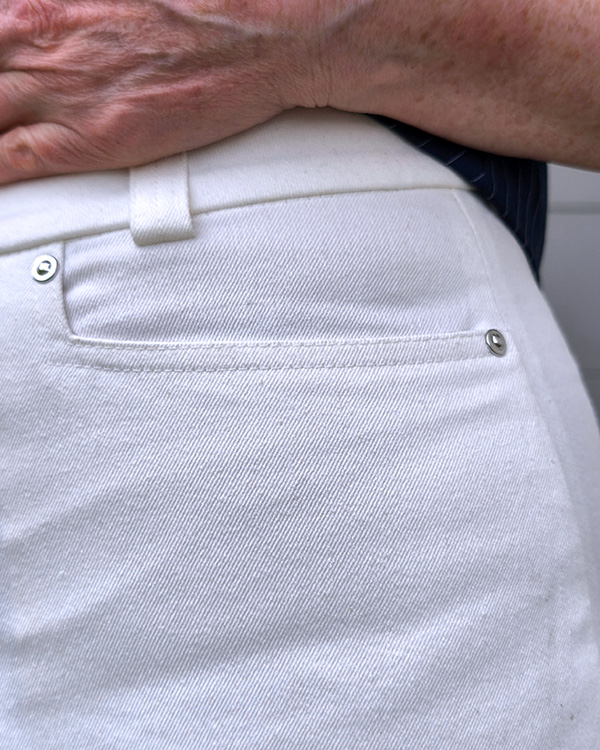 NAIRA 38 NAIRO Wide Leg Weiß Detail