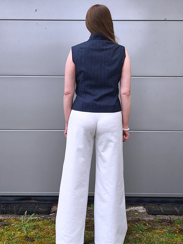 NAIRA 38 NAIRO Wide Leg Weiß Hintn