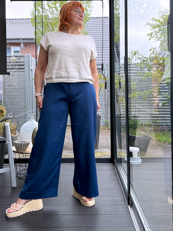 Nairo 44 Wide Leg Blau