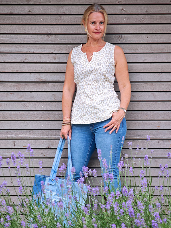 Morgane 40 Bluse Geblümt