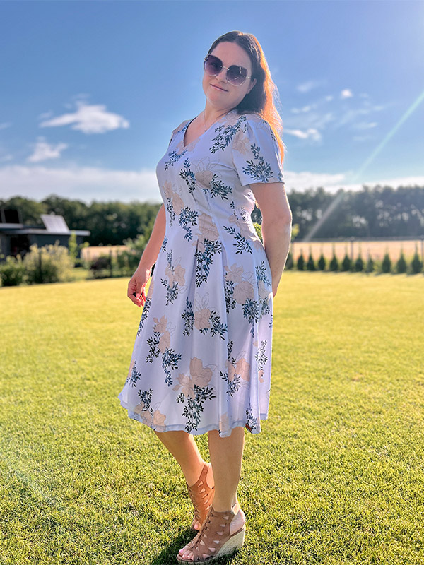 Morgane 42 Viskose Flieder Seitlich