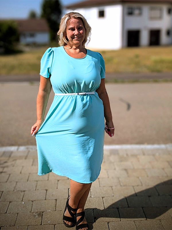 Morgane 46 Türkie Faltenärmel1
